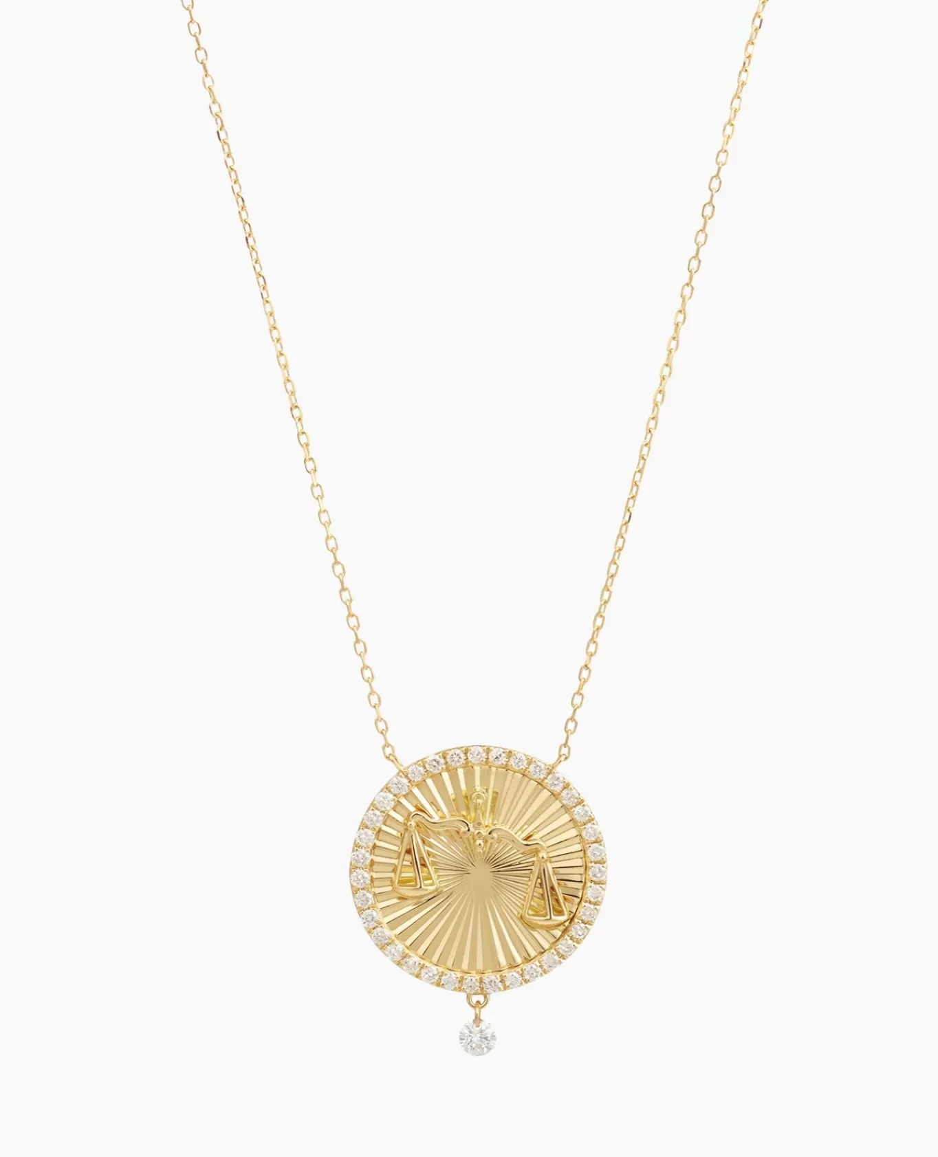 Hot Persée Paris Collier Céleste Médaillon Balance