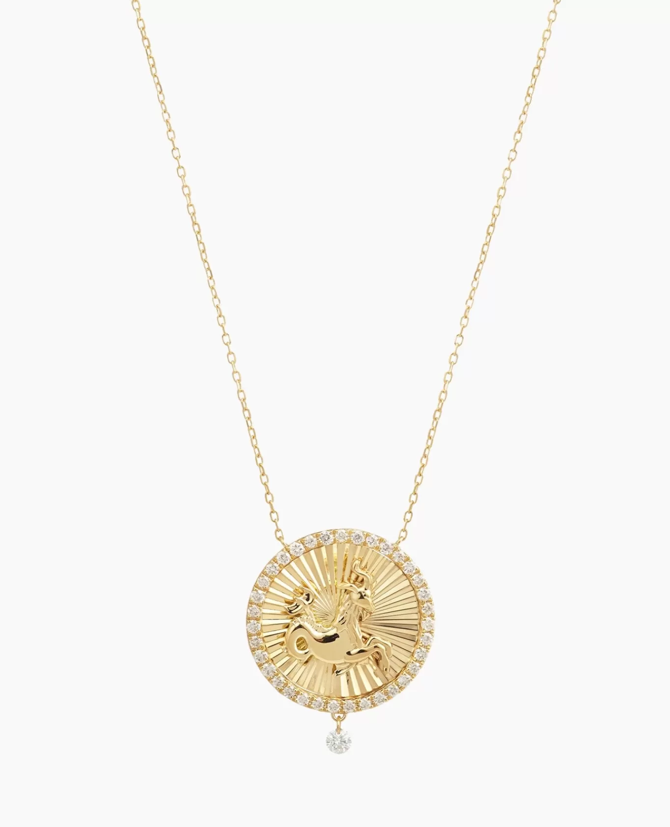 Sale Persée Paris Collier Céleste Médaillon Capricorne