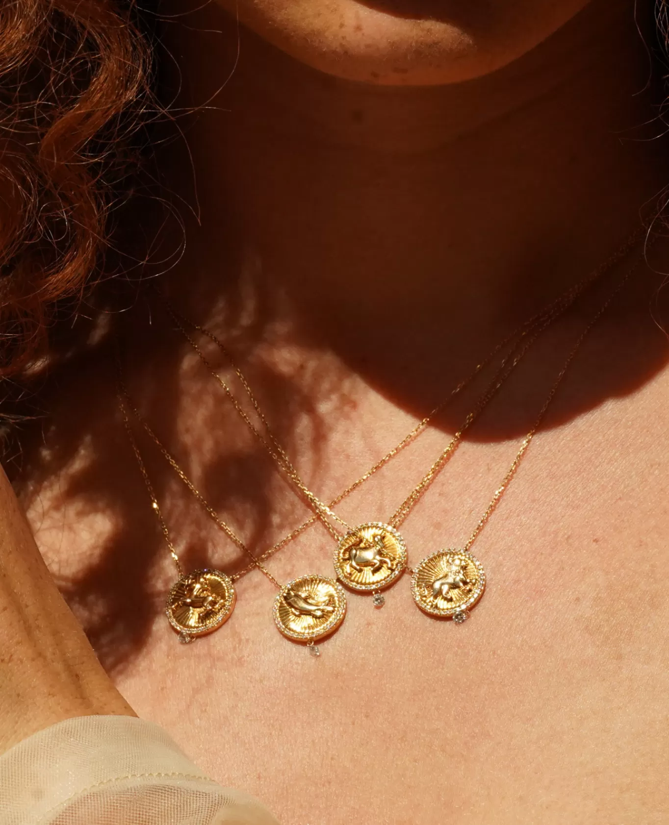Store Persée Paris Collier Céleste Médaillon Verseau